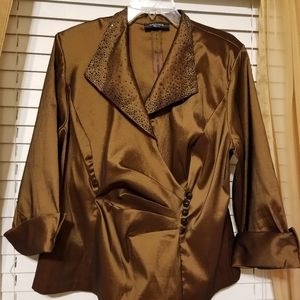 4/$25 R&M Richard's formal jacket blouse